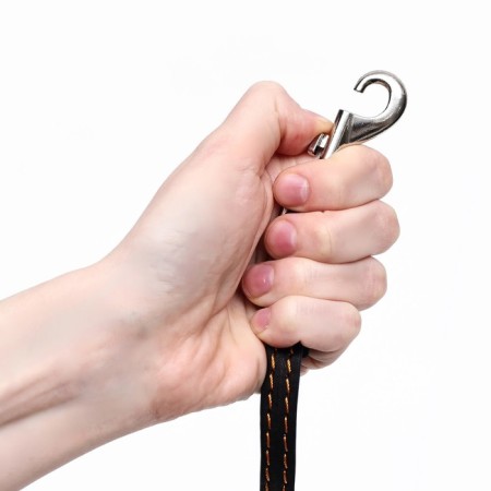 Leather leather single -layer, driven, 1.41 m x 1.2 cm, black-5