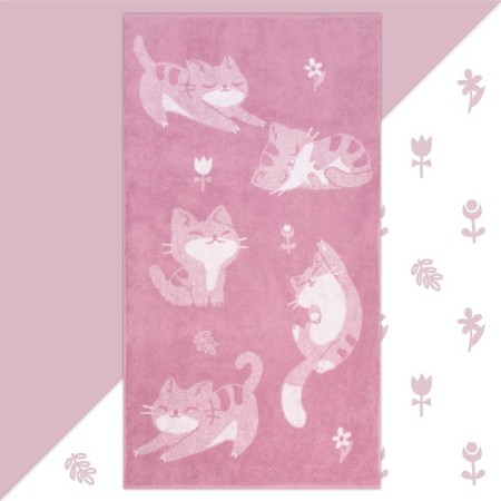 Tenle Ethel "Playful Cat", 50x90 cm, 100% cotton, 420 g/m2