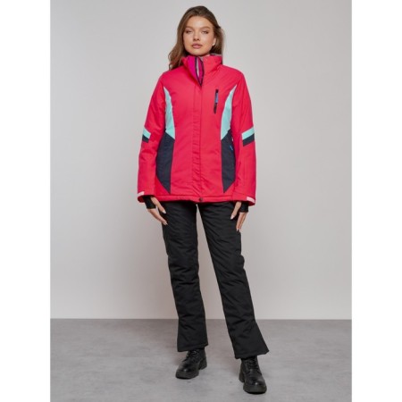 Ski jacket women's winter, size 48, pink color-10