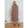 Sarafan female, size 54, brown color