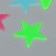 Sticker phosphorus plastic "Stars of different sizes" set 14 pcs 17x12 cm