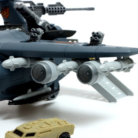 Parking "Military Airplane", 4 cars, moving elements-9