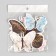 Butterflies cardboard "marble with gold" set 12 pcs h = 4-10 cm