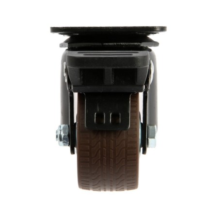 Furniture wheel Cappio d = 50, on the site, with a stop, rotary, tpr coating-2