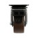 Furniture wheel Cappio d = 50, on the site, with a stop, rotary, tpr coating