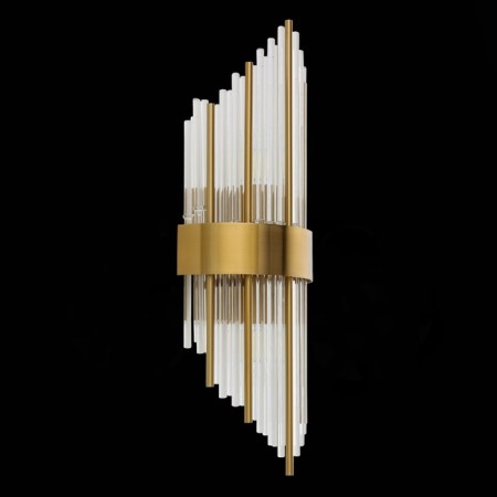 Wall lamp ST LUCE. SL1158.301.02. Nitido. 2x60 watts, E14, 20x54 cm, brass color-3