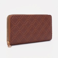 Women's wallet with lightning, brown color