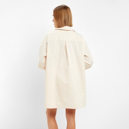 Women's suit (shirt, shorts) minku: overSize color milk, size 46-3