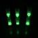Sanding clock, 1 minute, fluorescent, 9 x 2.5 cm, green