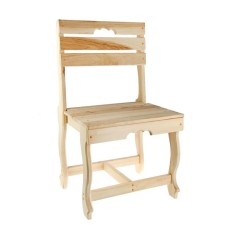 A chair with curly legs 40x50x90cm, linden 