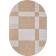 Oval carpet Merinos Vegas, size 120x170 cm, color Beige