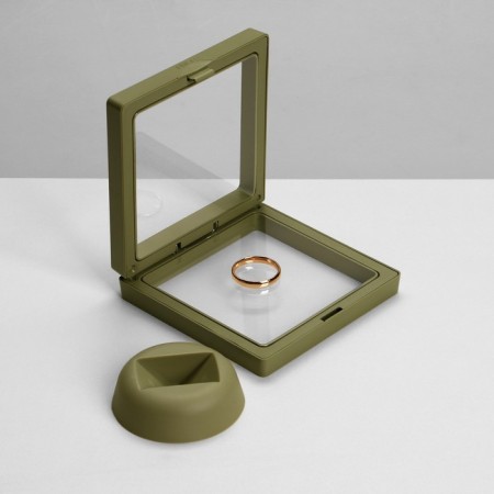 Romb decoration stand, 9 × 2.5 × 9 cm, green color-2