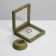 Romb decoration stand, 9 × 2.5 × 9 cm, green color