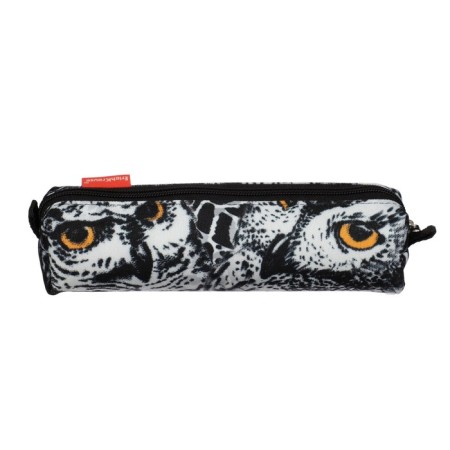 Penal soft, 1 compartment, quadro, 50 x 210 mm, Erich Krause, Night Owl, Gray 52185-2