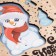 Wooden postcard "Snowman", 10 x 15 cm, New Year