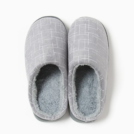 Men's slippers #004 r.44-45, gray-5