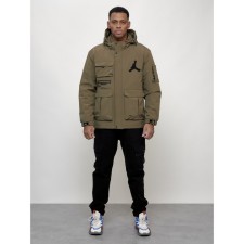 Sports male jacket, size 50, dark beige color