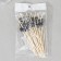 Skewers El Dia de Muertos, 25 pcs, 12 cm, bamboo, black color