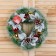 New Year's wreath D-27 cm "cones and leaves in the hog"