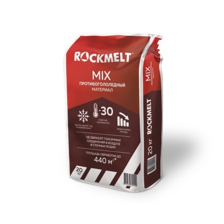 Anti -alter reagent Rockmelt Mix, 20 kg, universal, multicomponent, operates up to -30 ° C, in the package