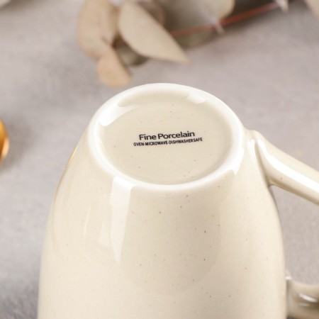 Ceramic mug "sapphire", 300 ml, beige color-1