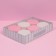 Confectionery packaging, Makarun box with PVC lid, just for you, 17 x 12 x 3.5 cm
