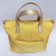 Marta bag golden yellow - Gold quilted fabric
