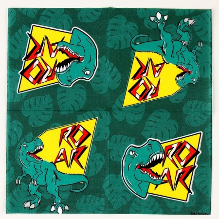 Paper napkins 25*25cm "Dino" (set 20 pcs)-3
