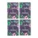 A set of nameplate "wishes" patterns, 5 types, 20 pieces, 5.5 x 8 cm