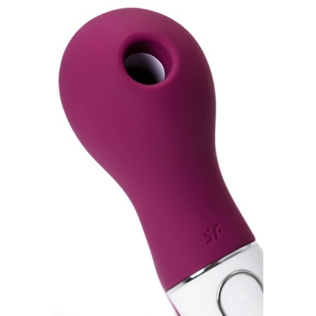 Vacuum-wave contactless stimulator of the Satiffyer Lucky Libra, silicone, 15.7 cm, red red-4