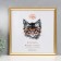 Photo frame plastic 30x30 cm, gold (plastic screen)