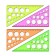 Triangle 19 cm Istanm "Neon Cristal", 30 °, with circles, casting scale, mix