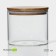 Glass Bank for bulk products with bamboo lid Bellatenero Eco, 950 ml, 12 × 10.5 cm