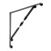 Bracket, Light, 300x300, metal, black, 1 pc.