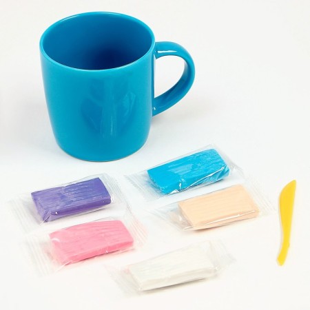Set for decor mug polymer clay "Unicorn and Donut"-2