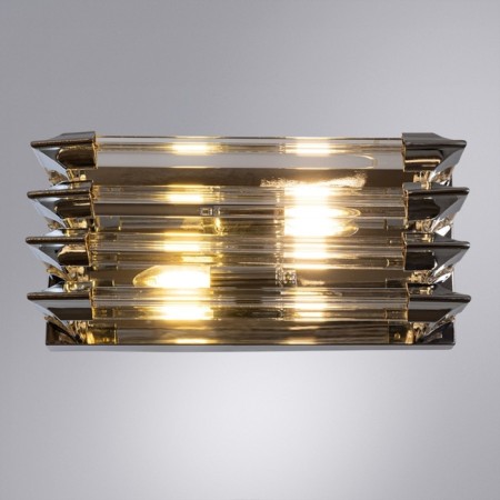 Wall lamp Arte Lamp Caravaggio A1059AP-2CC, E14, 2x40 W, 35x14x16 cm, chromium, transparent-3