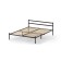 Bed a collapsible metallic meta 1200x2000 black