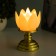 Night "Candle" LED from batteries 2haaa gold 8x8x12 cm Risalux