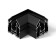 The corner internal connector for the busbar in the stretch ceiling Elektrostandard, Slim Magnetic, Black Color