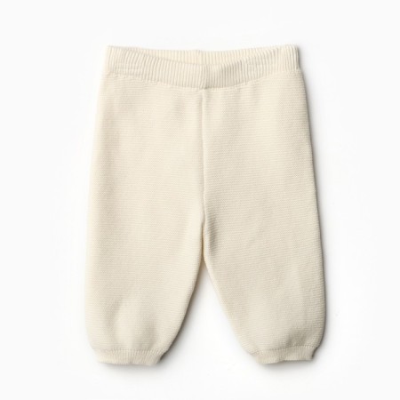 Knitted costume (jumper, trousers), beige color 74-4