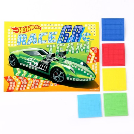 Set for children's creativity "Hot Wils" Application, soft mosaic, 17 × 23 cm-1