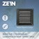 Ventilation grate Zein Lux RM1212SR, 125 x 125 mm, with a grid, metal, silver