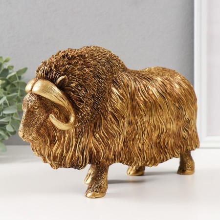 Souvenir Polystone "Ovcebyk" Golden 27x9.5x16.8 cm-3