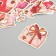 Stickers for creativity "New Year in pink shades" embossing gold set 48 pcs 9x7x0.8 cm 10177