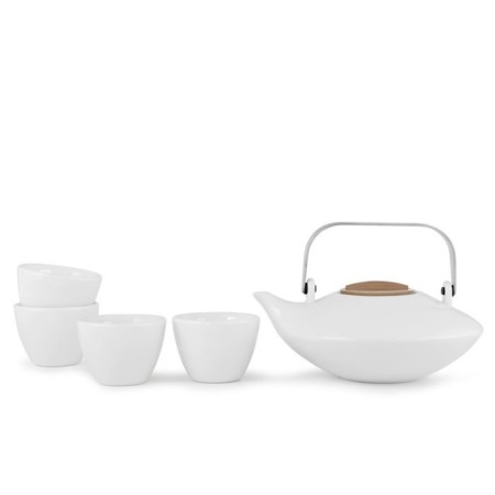 Tea set Viva Scandinavia Pure, 660 ml/60 ml, 5 items, white color