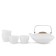 Tea set Viva Scandinavia Pure, 660 ml/60 ml, 5 items, white color