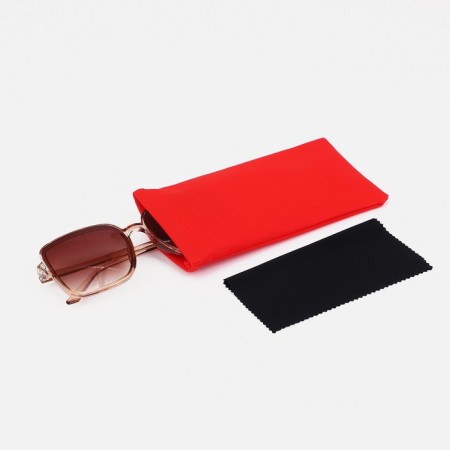 Clamping glass cover, red color-1