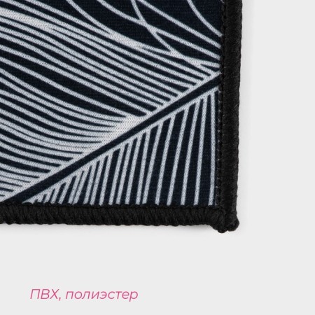 Набор ковриков для дома Доляна «Перья», 2 шт: 40×60, 40×121 см-2