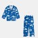 Pajama nursery (shirt, trousers) KAFTAN "Moon" p. 98-104, blue