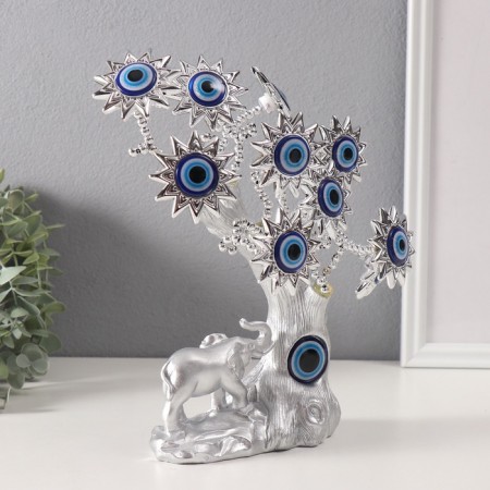 Souvenir from the evil eye "A tree with sunny flowers, with an elephant" 7x14x22.5 cm-1